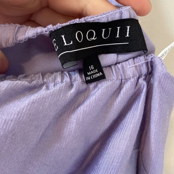 Eloquii Lilac Halter Minidress - Picture 7 of 8